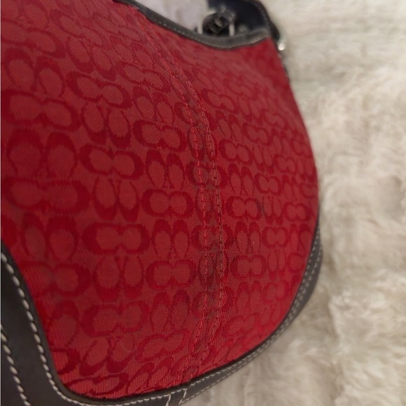 Coach Red and Brown Women's Bag - Picture 6 of 16